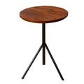 19 Inch Round Acacia Wood End Side Table P9456