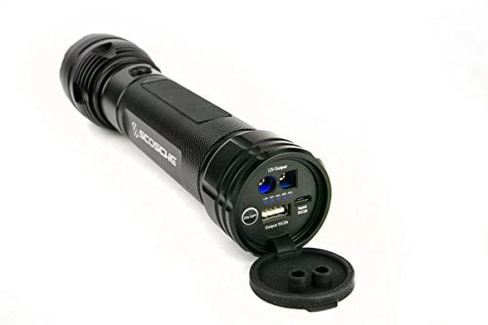 Portable 1,000 Lumen Flashlight and Car Jump Starter with 5,100 mAh 400A Battery A45646