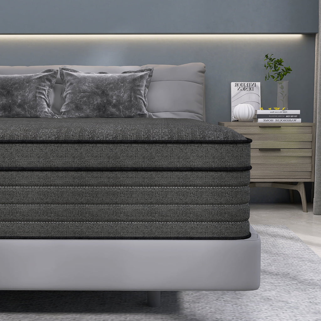 Queen Gel Memory Foam Spring Hybrid Mattress T45244