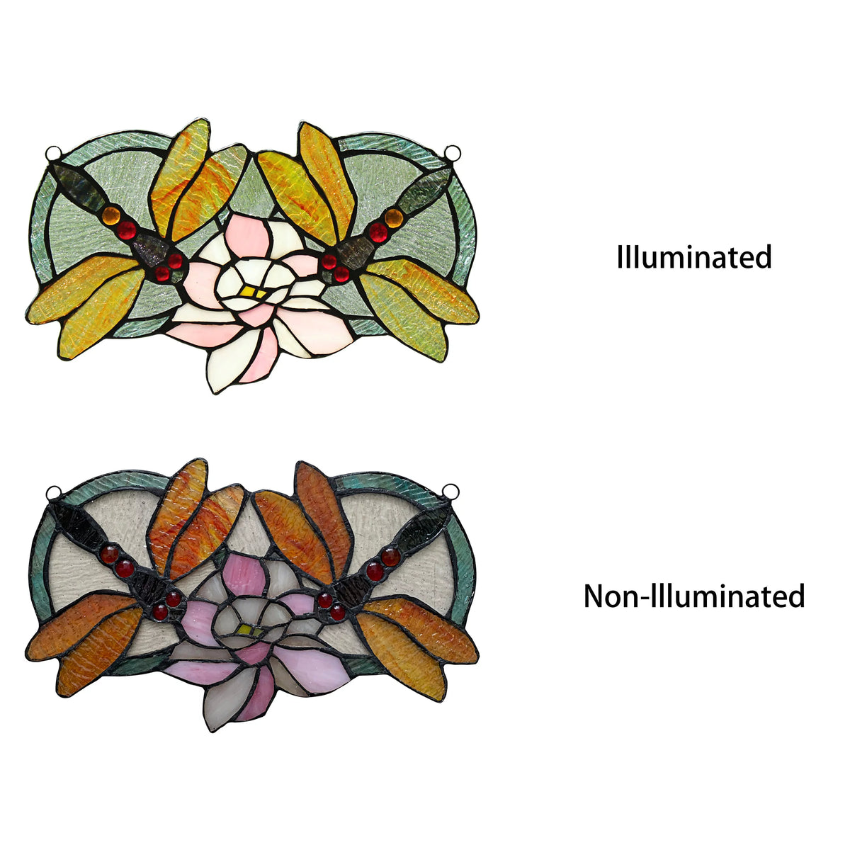 Tiffany-Glass Window Panel 13x22 K9269