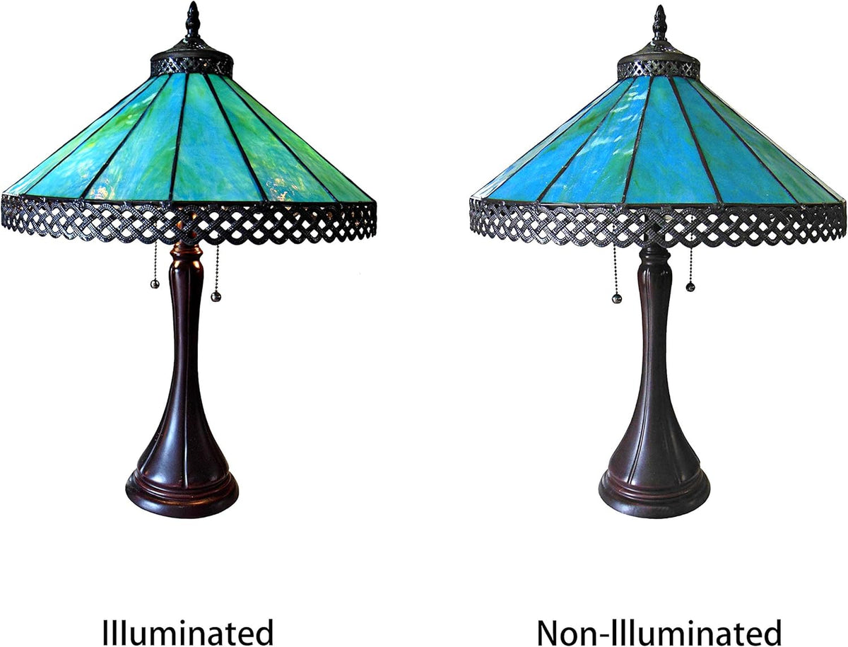 2 Light Table Lamp 16" Shade P554