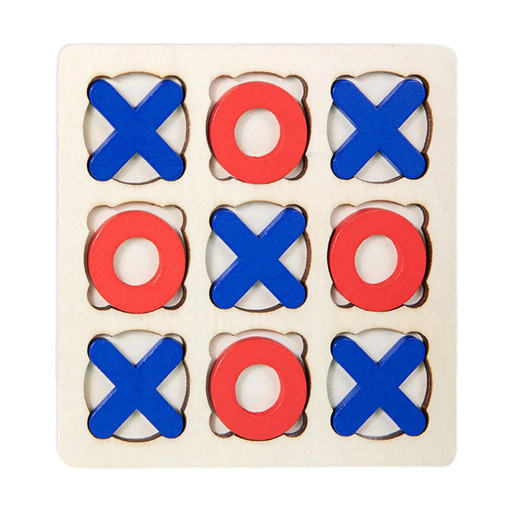 Wooden Tic Tac Toe Board Game Q75174