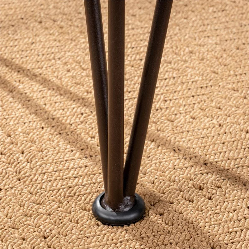 Iron and Acacia Wood Outdoor Side Table H44404