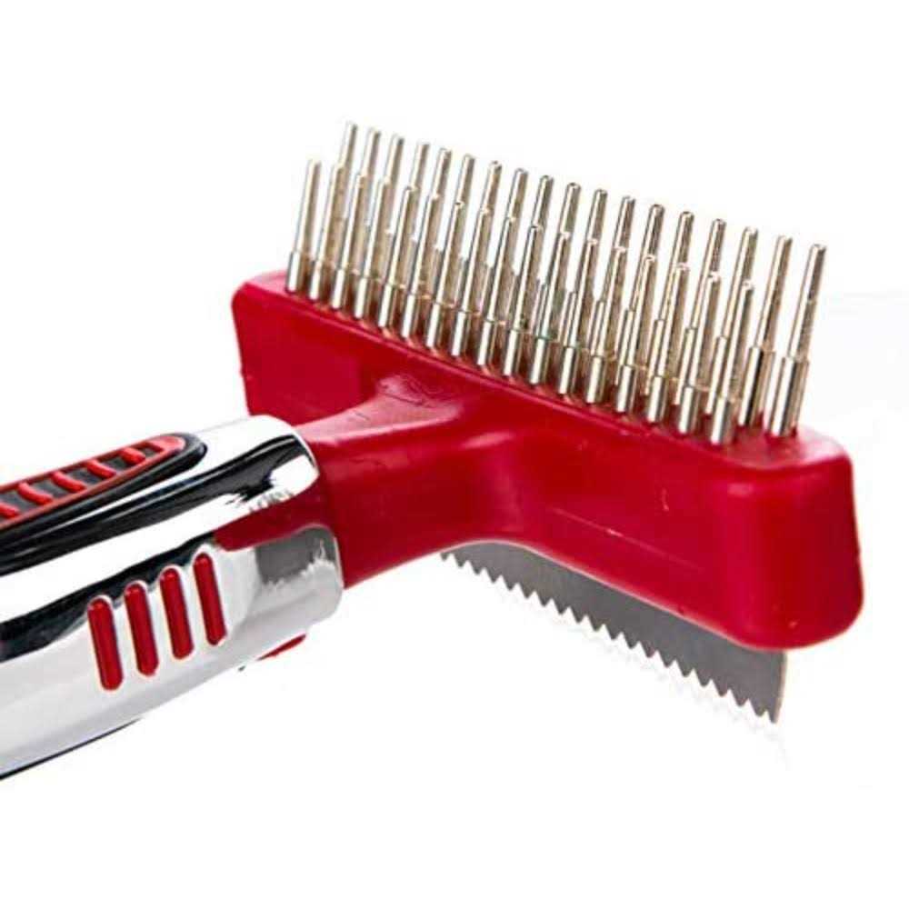 Double Sided Shedding Rake and Blade Dog Tool B742899