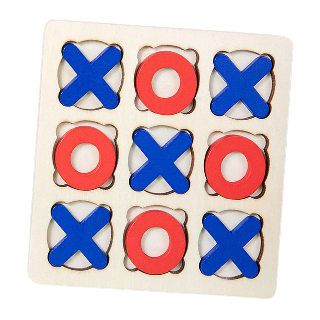 Wooden Tic Tac Toe Board Game Q75174