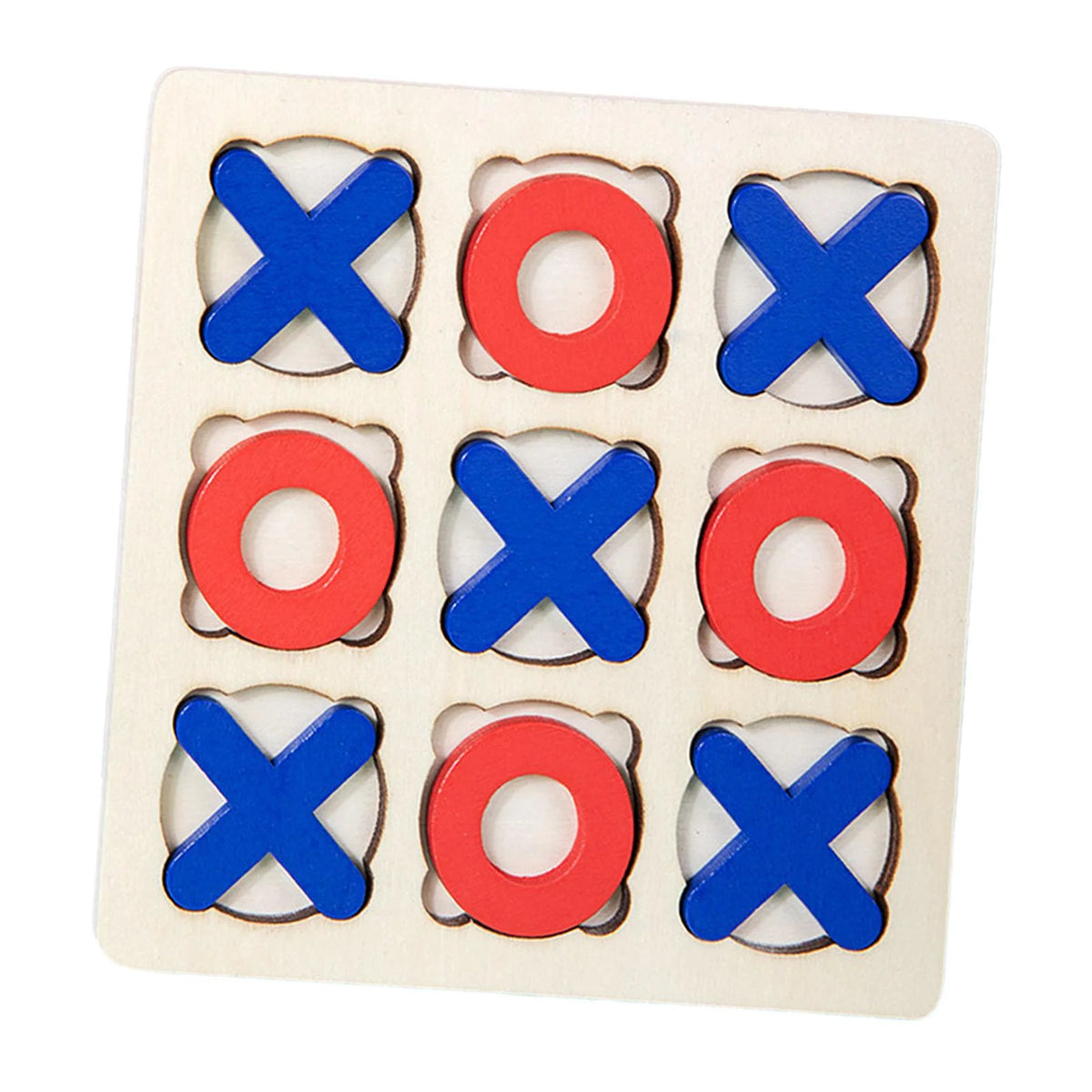 Wooden Tic Tac Toe Board Game Q75174