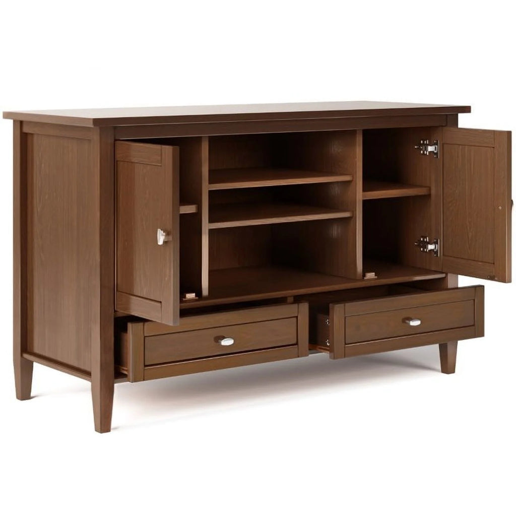 Rustic Wood TV Media Stand W89634