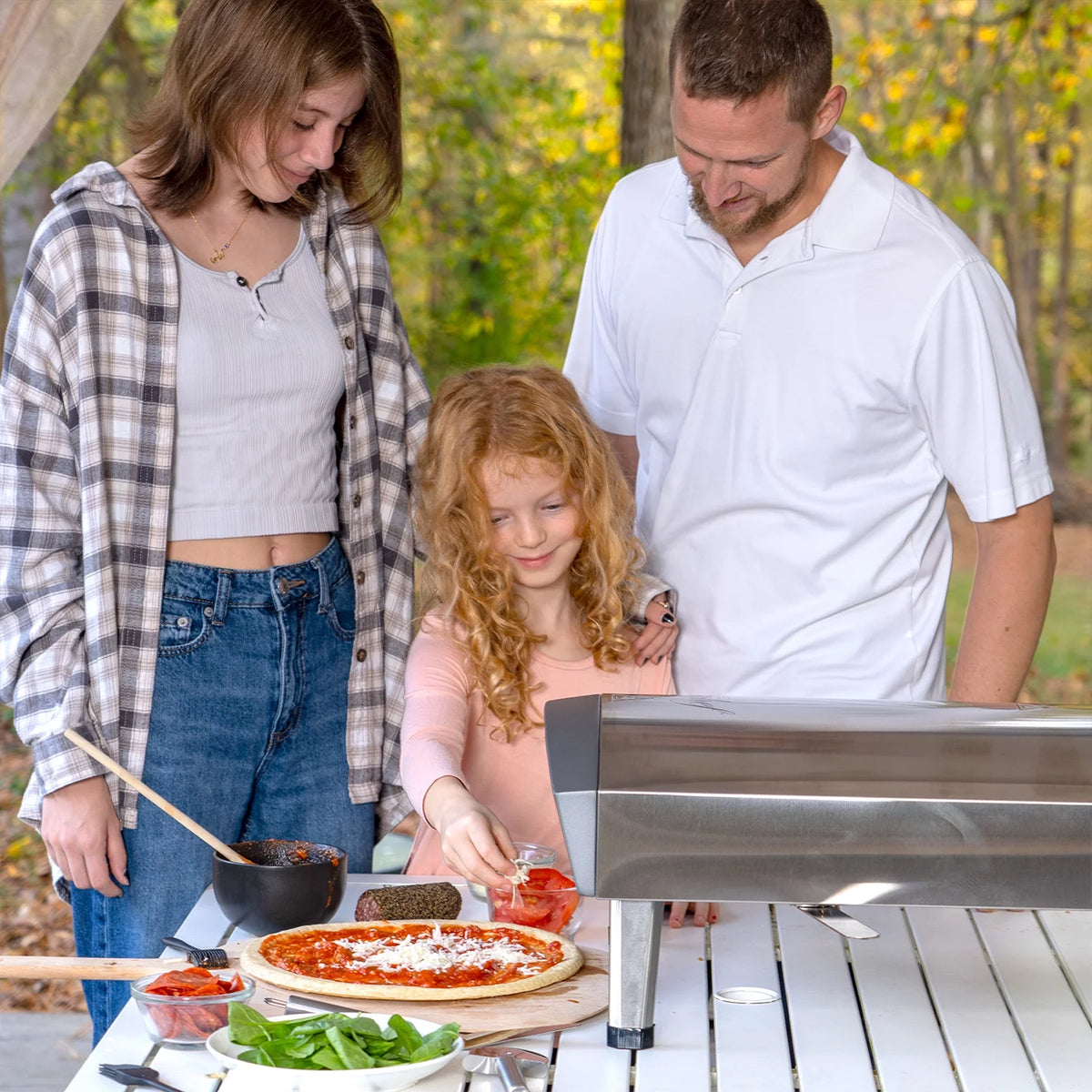 Portable Gas Pizza Oven with Baking Stone E878268