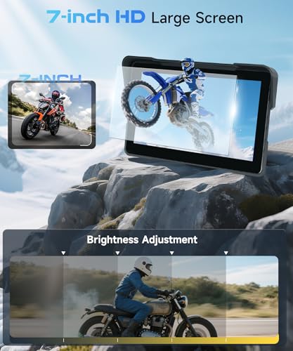 7Inch Motorcycle Carplay Screen, Wireless CarPlay & Android Auto with Waterproof Touchscreen X99194
