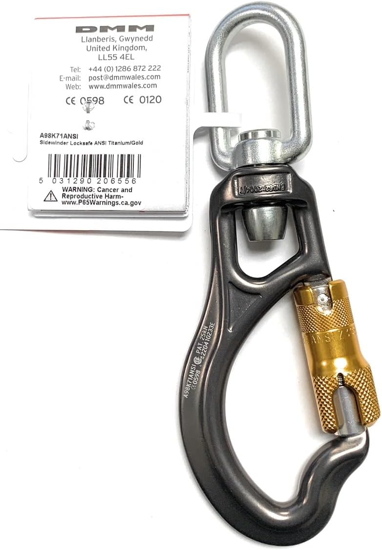 Titanium/Gold Carabiner K60339