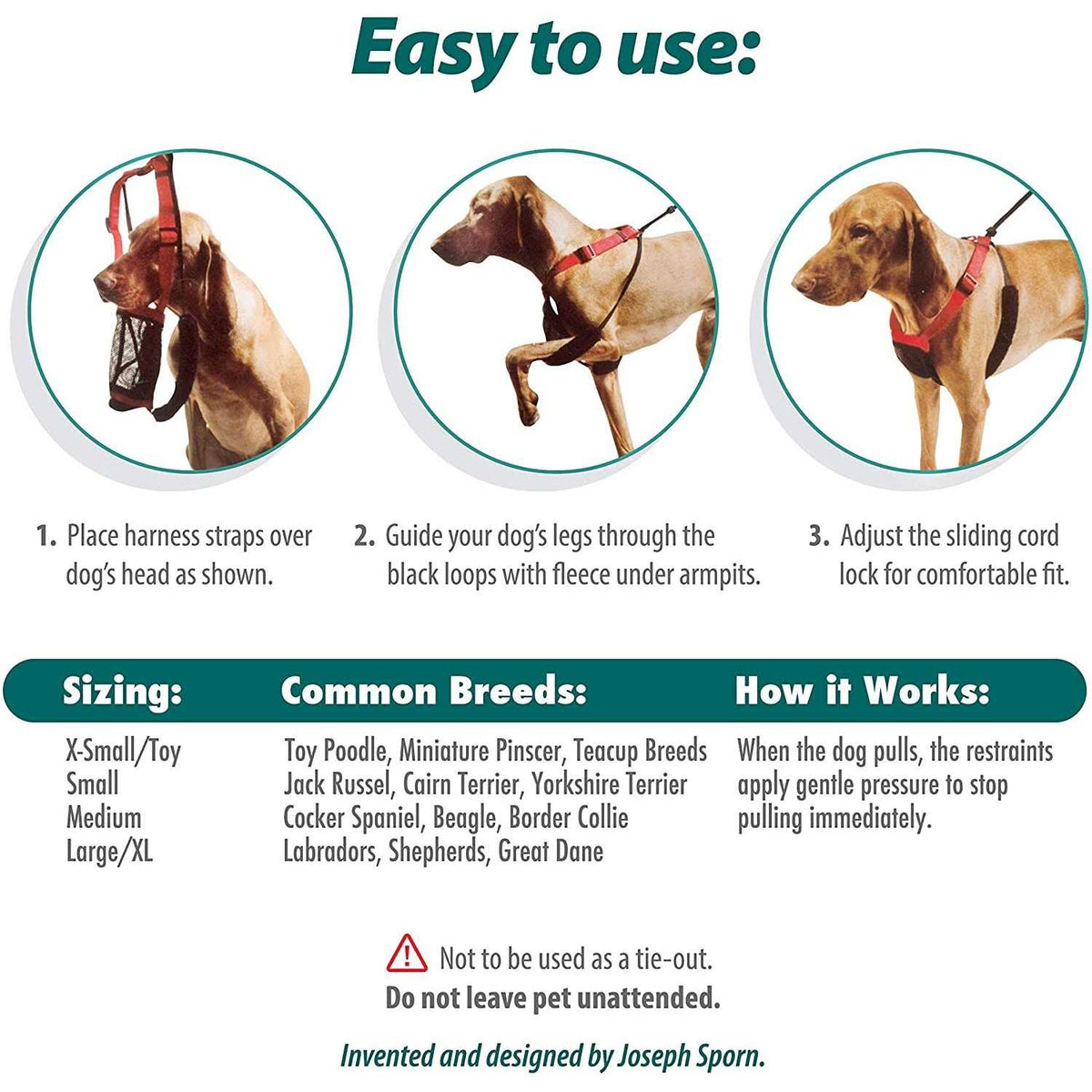 Mesh Non Pull Dog Harness I926008