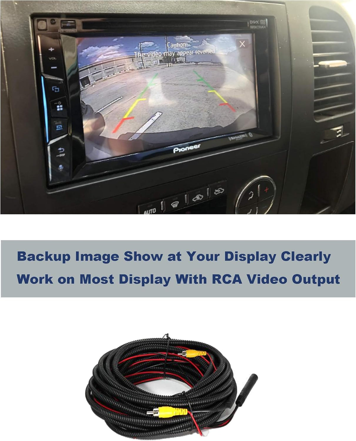 Black Waterproof Tailgate Handle Backup Camera O64943