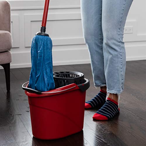 Blue/Red Microfiber Wet Mop C342