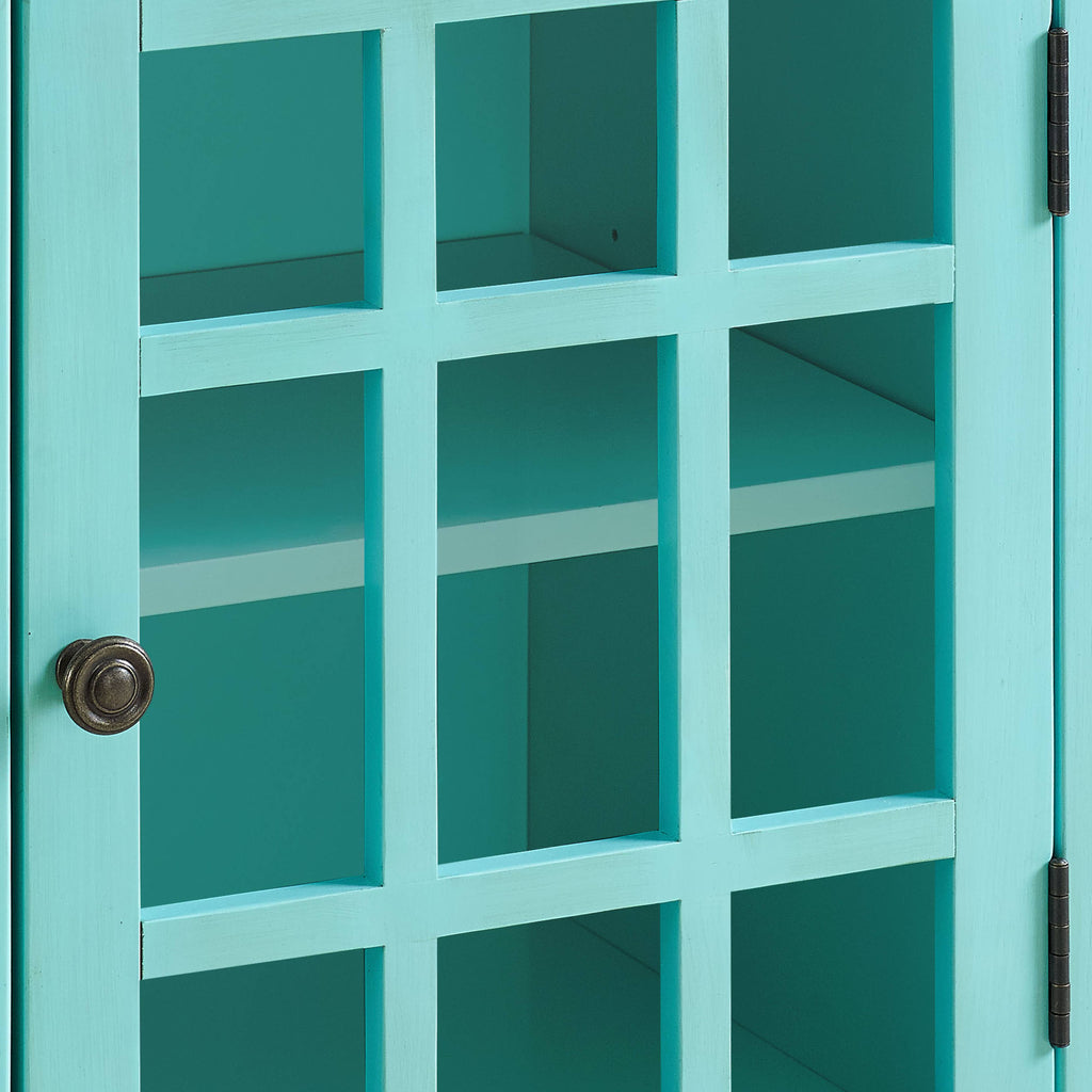 Turquoise Single Door Cabinet W574720