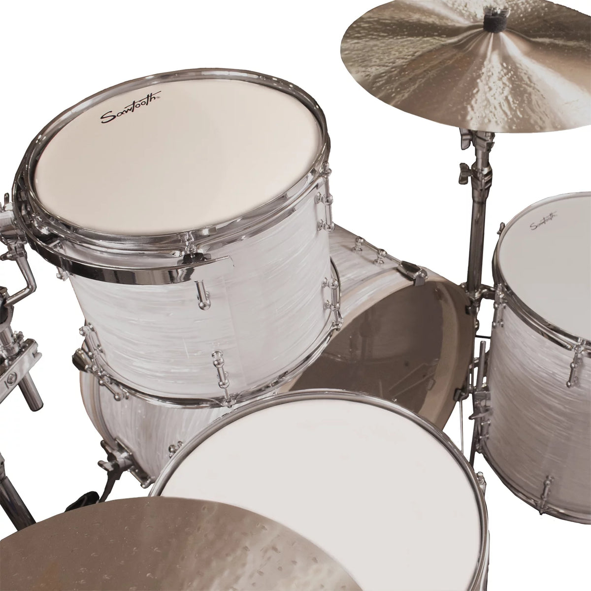 4-Piece Drum Shell Pack with 24" Bass Drum, White Oyster Z1773