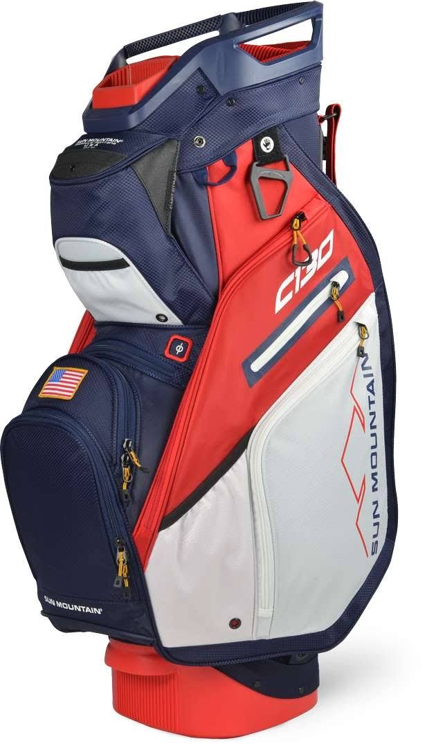 Black Charcoal White Red Cart Bag I71150