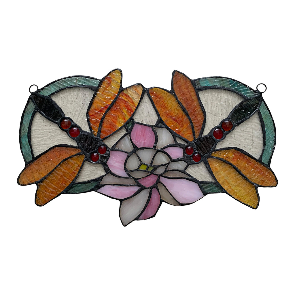 Tiffany-Glass Window Panel 13x22 K9269