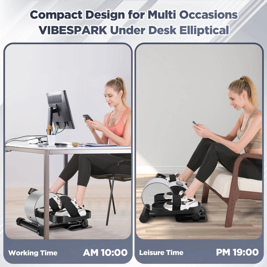 Under Desk Elliptical Machine with APP & Bluetooth O8544