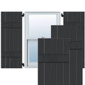 Black Pine Board and Batten Shutters Pair B4502