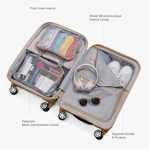 Black 22" Hardshell Expandable Spinner Luggage Z481808