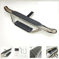 Chrome Towing Hitch Step Bar Drop Step 2" Receiver Round End Rear Bumper Guard Q9264