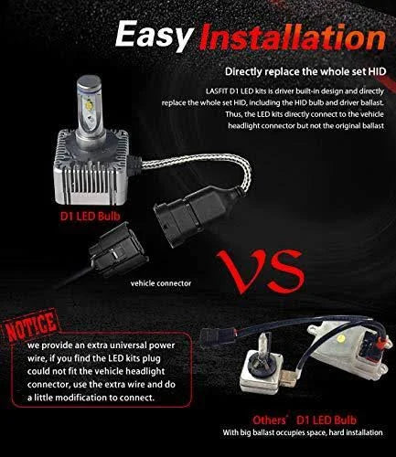 LED Headlight Bulbs 72w 7600Lm 6000K Cool White 2PCS P895288