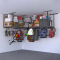 4x8 Overhead Garage Storage Rack with Accessory Hooks, 2-Pack Y975