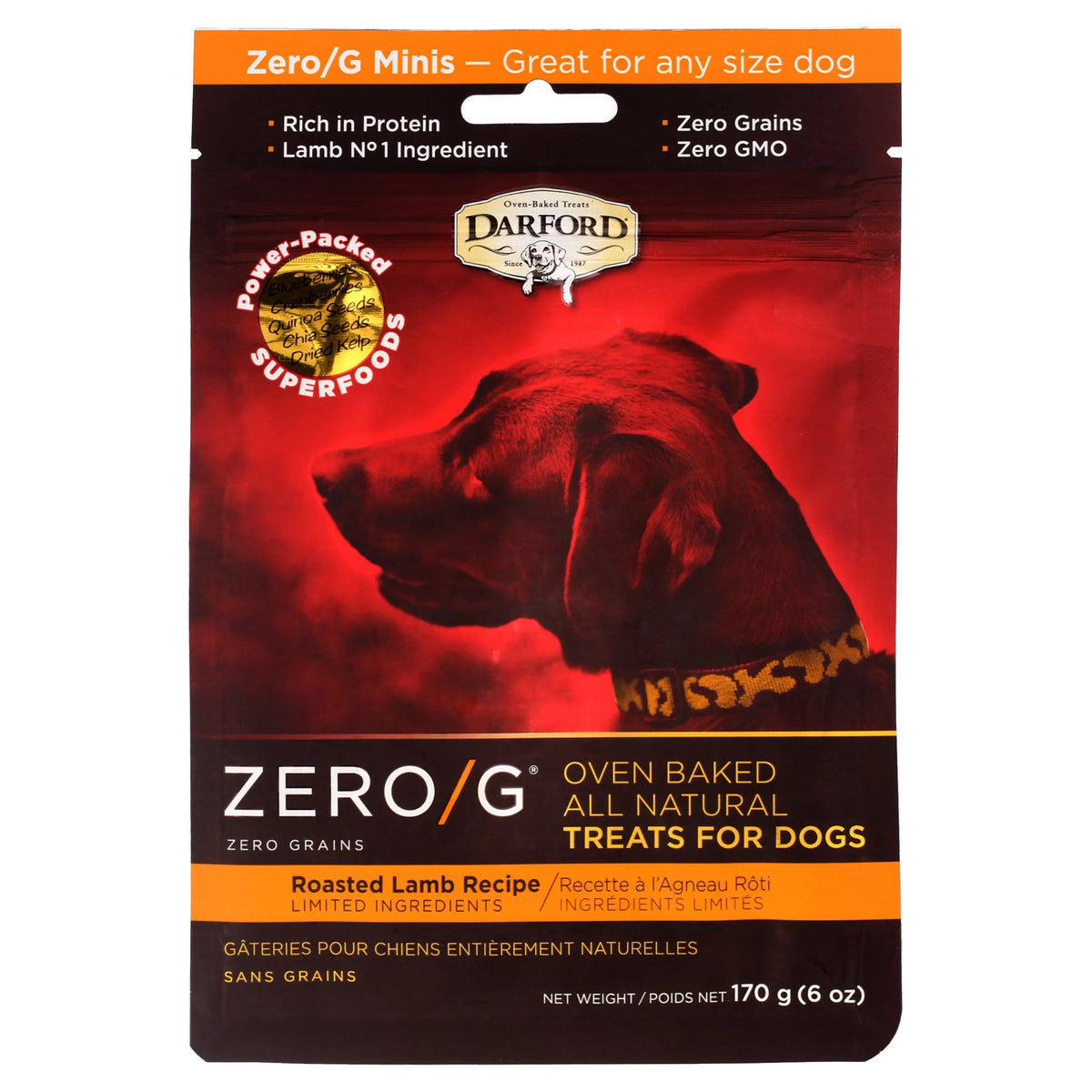 Roasted Lamb Dog Treats 6 oz H847