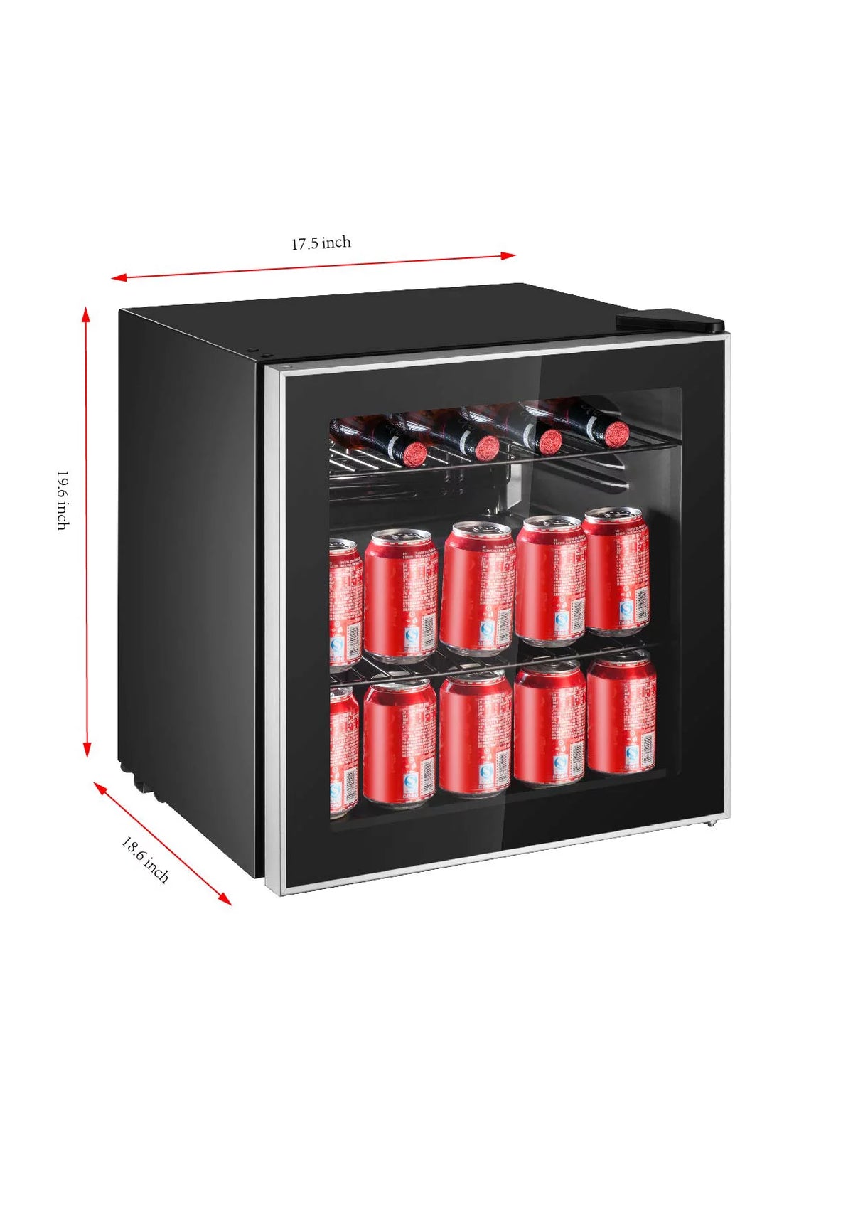 Black Adjustable Beverage Center Refrigerator Y33564