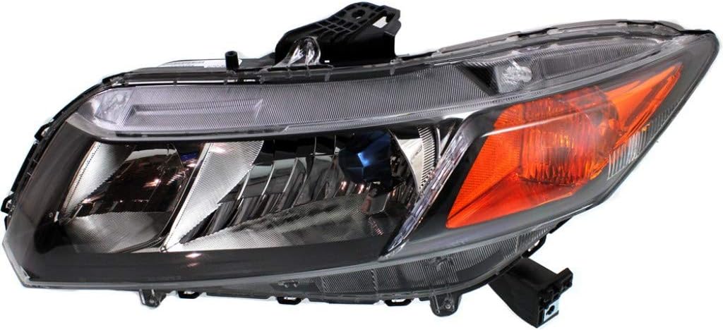 Black Housing Head Light Assembly with Bulbs R372178