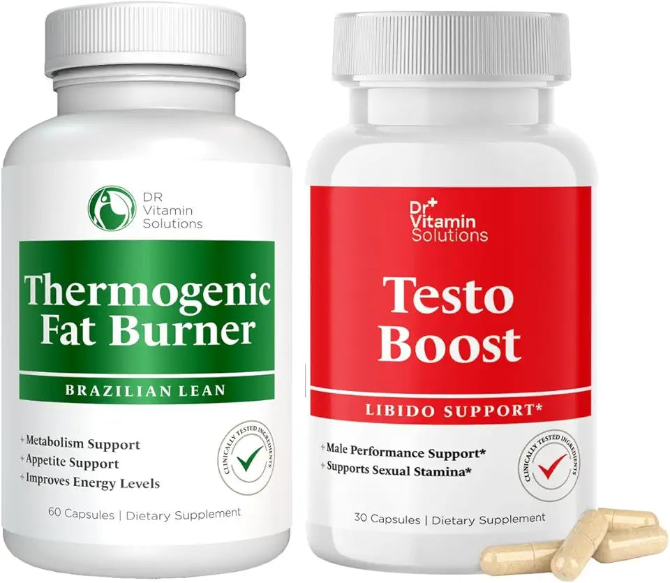60 Capsules Fat Burner and 30 Capsules Testo Boost Supplement C354