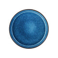 Stoneware Plate 27cm Black Dark Blue J2792