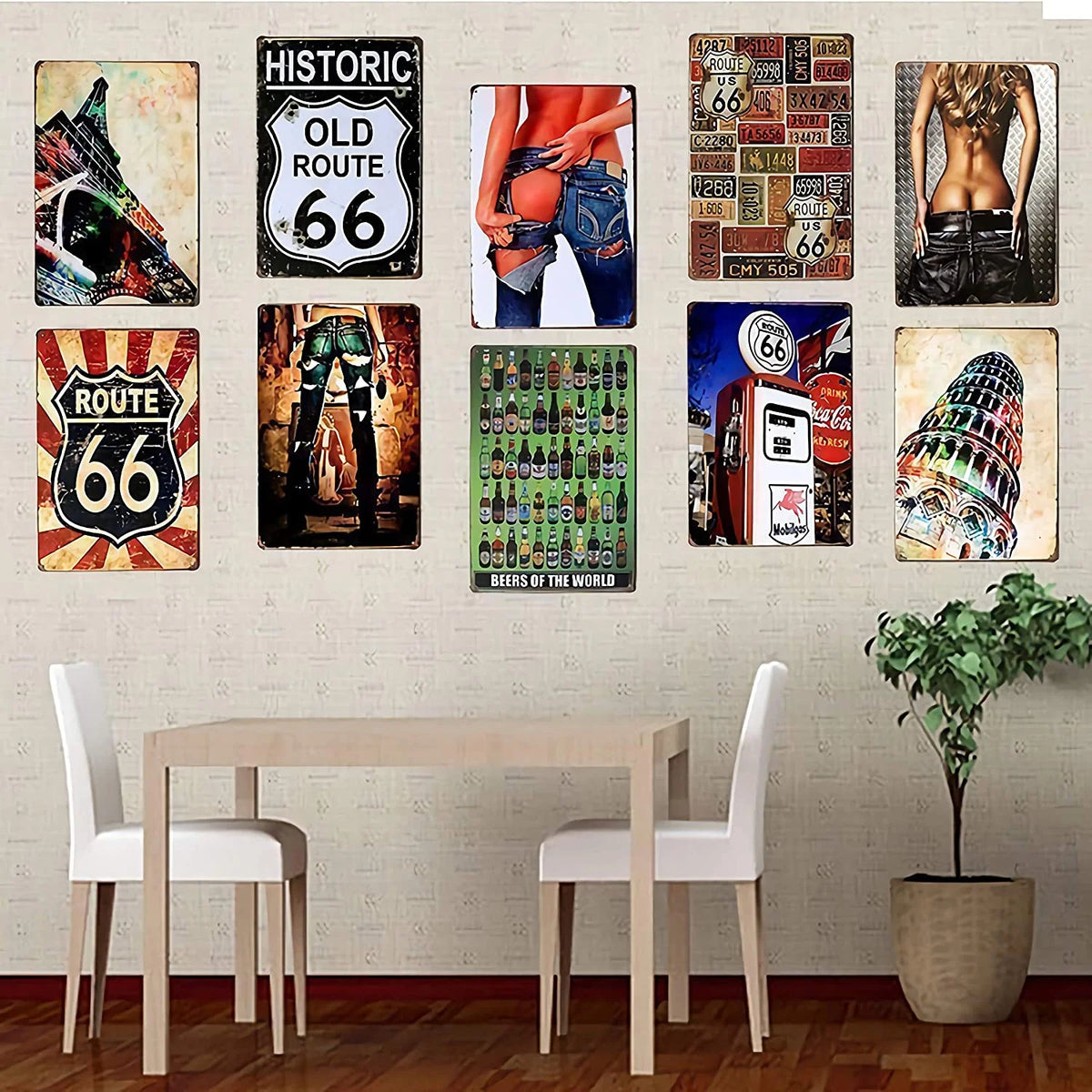 Vintage Metal Tin Sign 8x12 Inch Wall Decor G83948