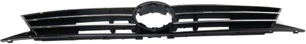 Textured Black Plastic Grille Assembly with Chrome Molding K3959