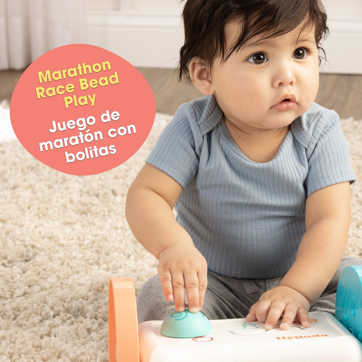 2-in-1 Activity Mirror Baby Toy Y376