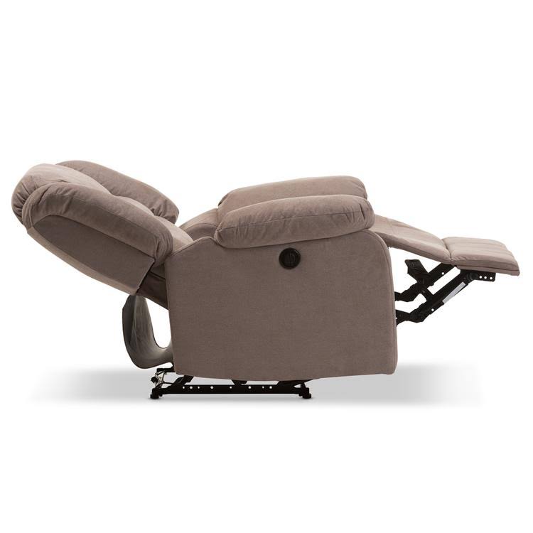 Godiva Brown Fabric Power Recliner Chair F118