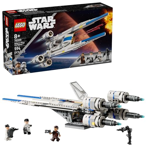 LEGO Star Wars Rebel U-Wing Starfighter Building Set with Cassian Andor, Dedra Meero and K-2SO, Ages 8+, 75399 K762