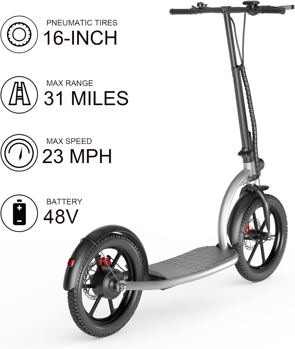 16" Pneumatic Tires Folding Commuter Electric Scooter S3057