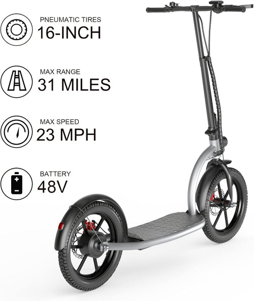 16" Pneumatic Tires Folding Commuter Electric Scooter S3057