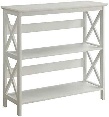 White 2 Shelf Bookcase M83487