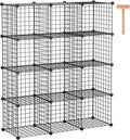 12-Cube White Wire Cube Storage Organizer X1066