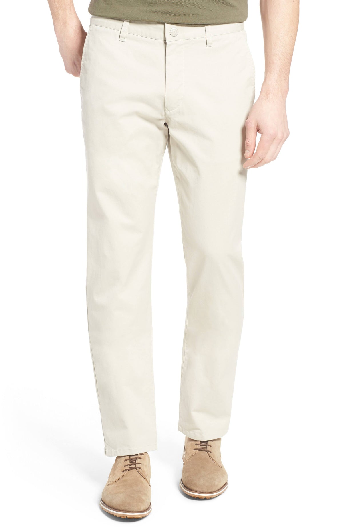 Straight Leg Stretch Washed Chinos R725652