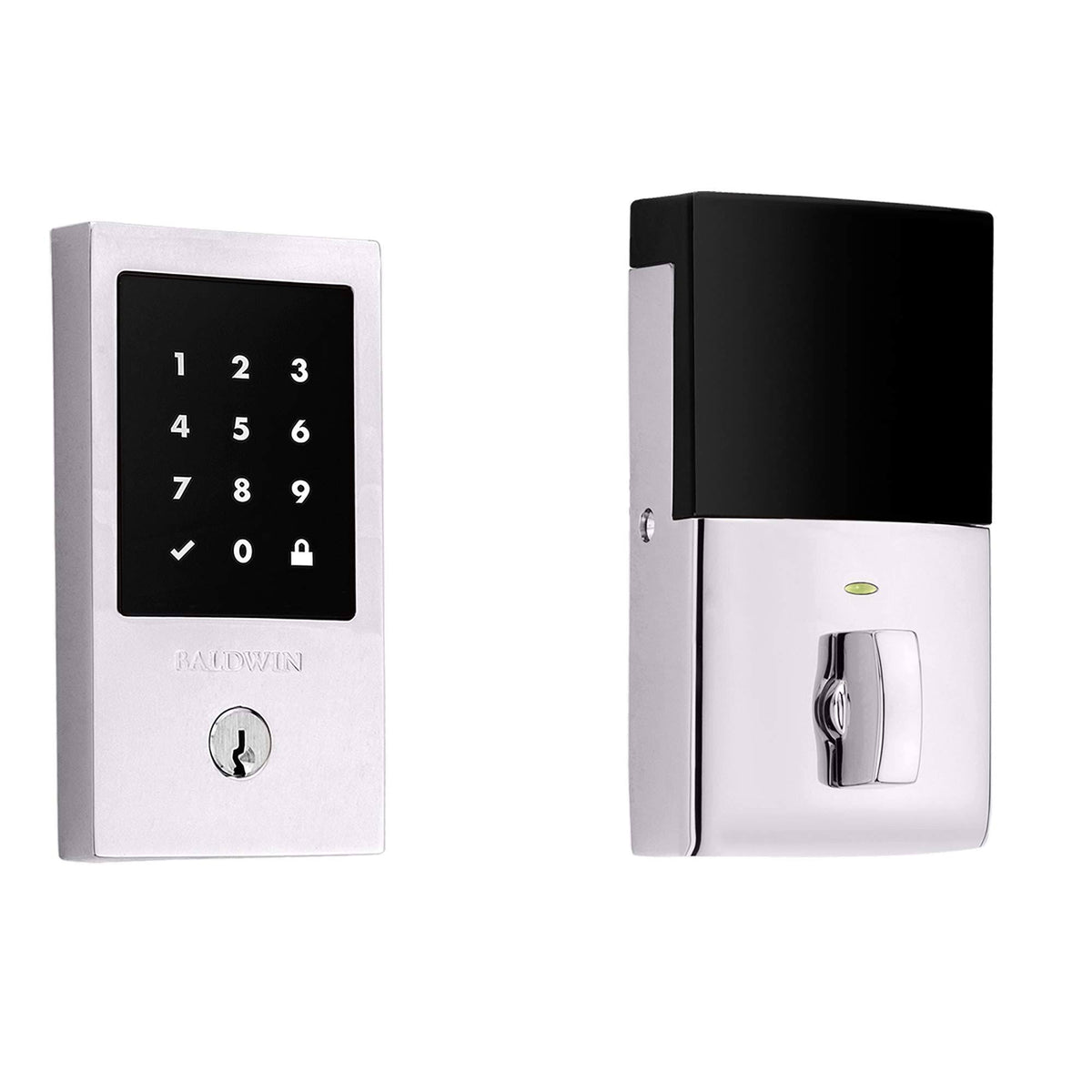 Polished Chrome Touchscreen Electronic Deadbolt I3415