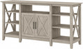 Washed Gray TV Stand with Storage W143