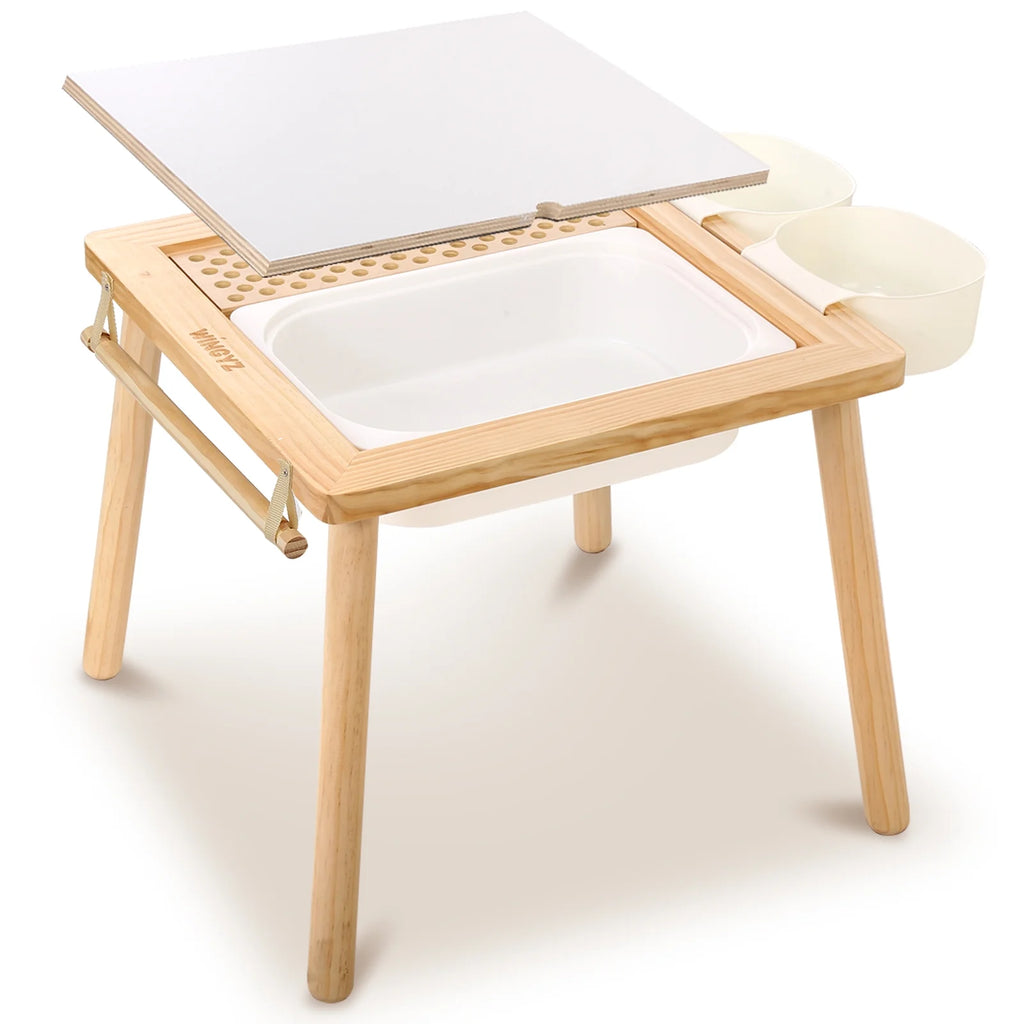 Sensory Table with Lid & 3 Storage Bin T89466