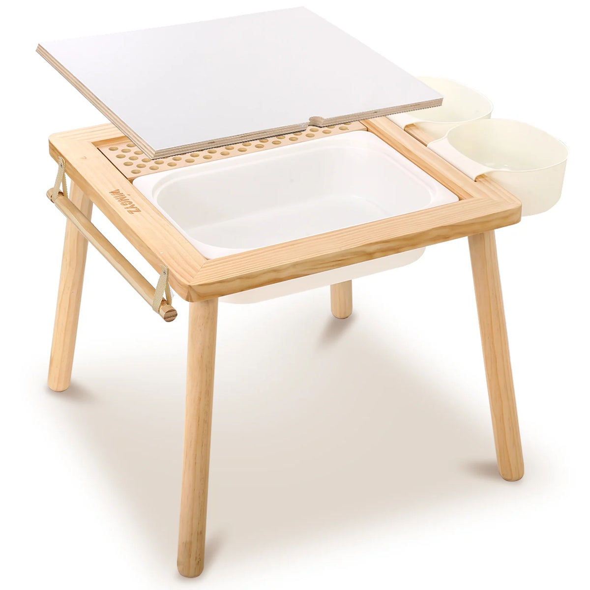 Sensory Table with Lid & 3 Storage Bin T89466