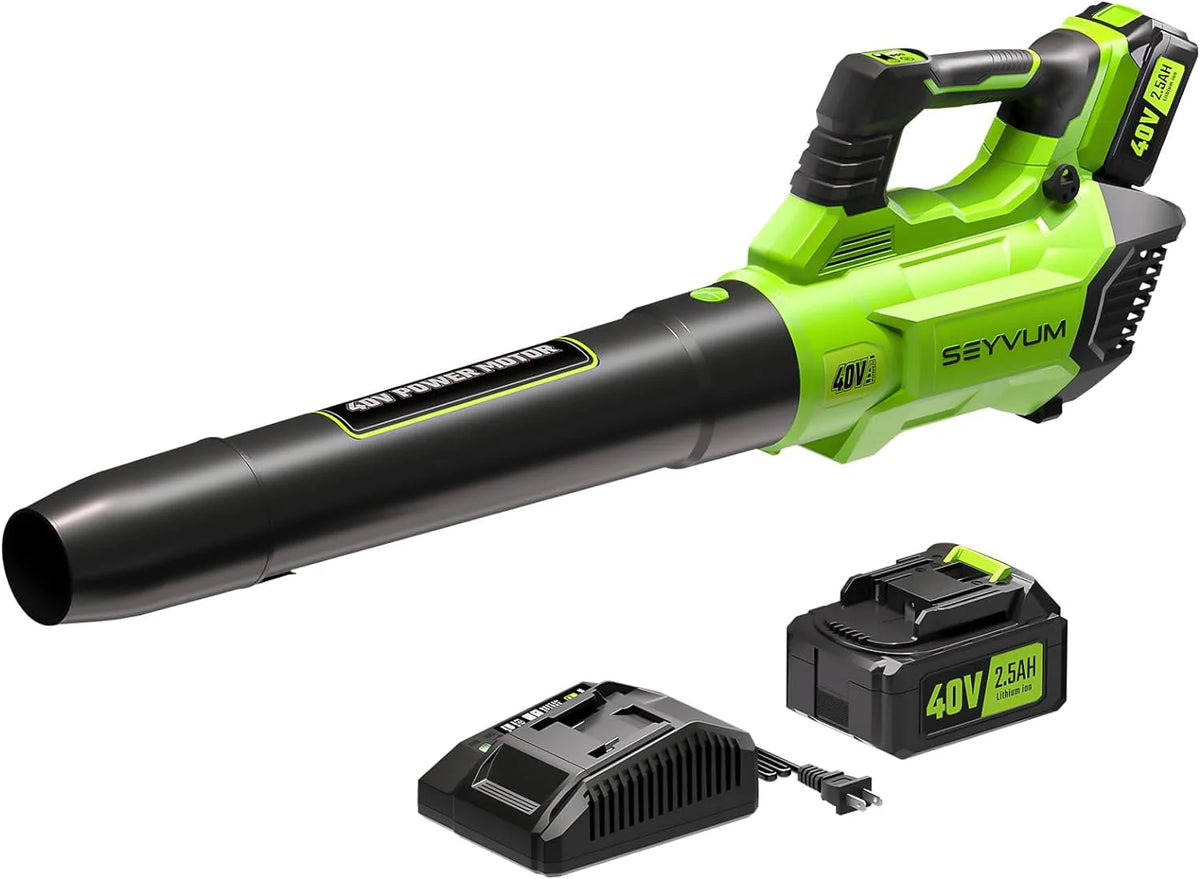 Cordless Leaf Blower 600CFM 165MPH with 2.5Ah Battery I7810
