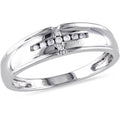 10kt White Gold Diamond Wedding Band X72956