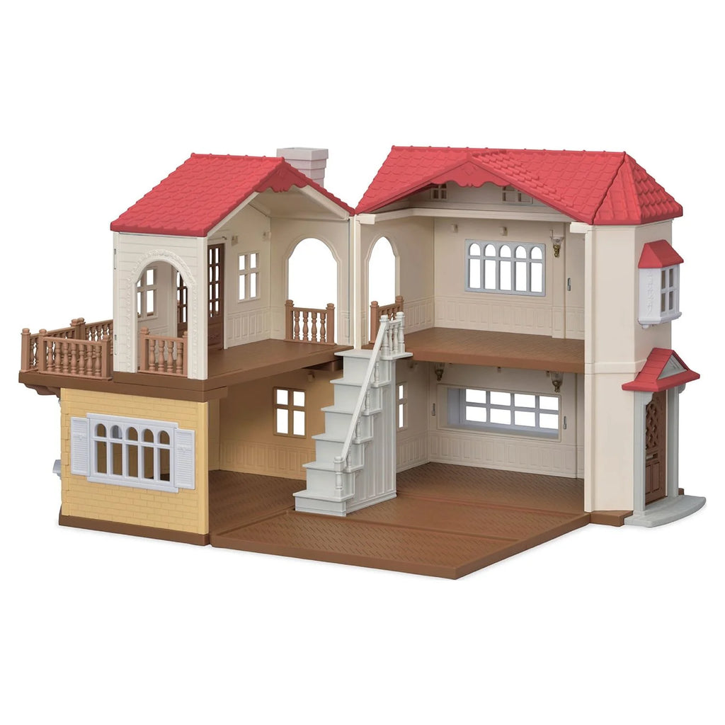 Red Roof Country Home Dollhouse Playset W64239