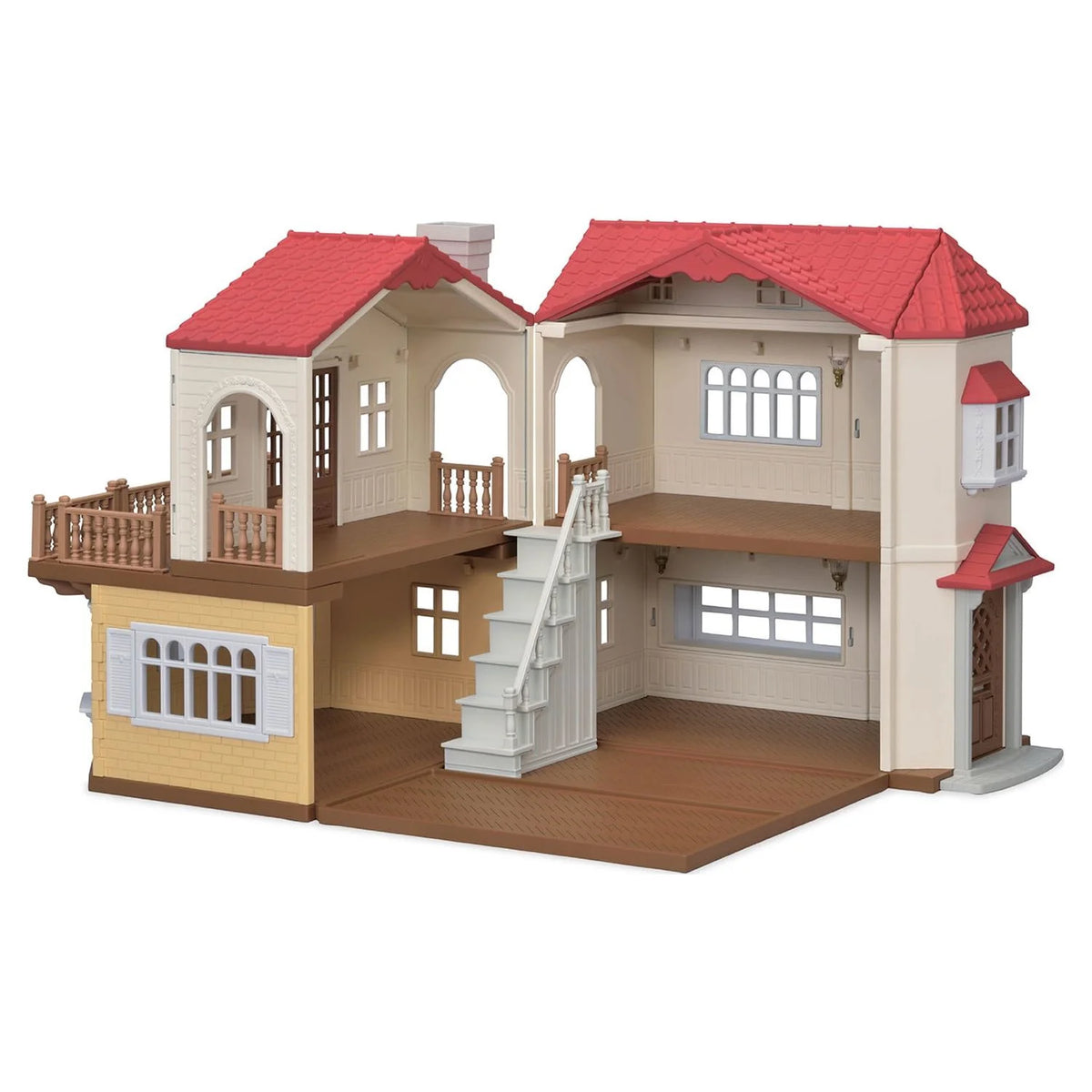 Red Roof Country Home Dollhouse Playset W64239